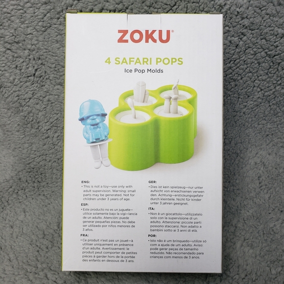 ZOKU Safari Ice Pop Molds (4 Pops) - Picture 2 of 4